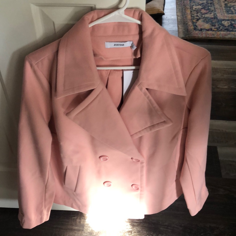 Pink peacoat
